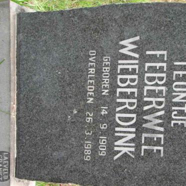WIEBERDINK Aartje Teuntje Feberwee 1909-1989