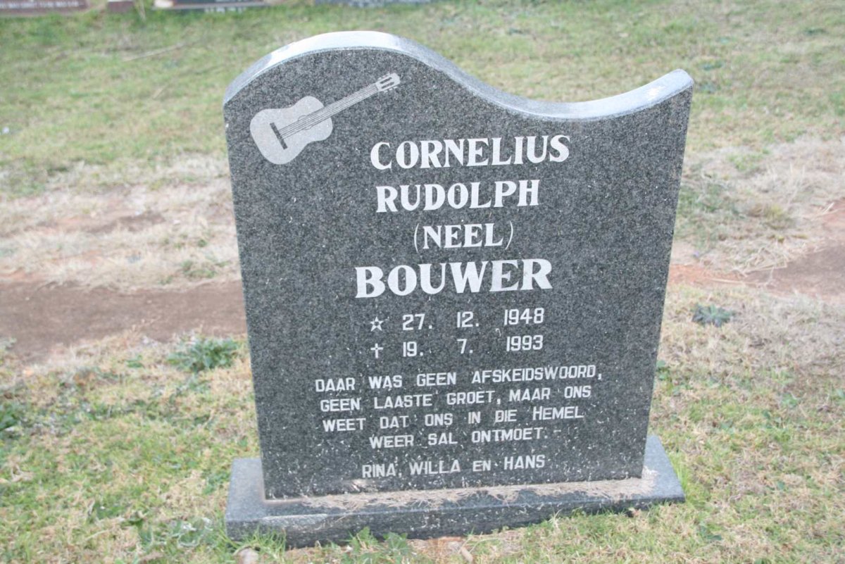 BOUWER Cornelius Rudolph 1948-1993