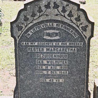 BEZUIDENHOUD Johannes Jurgens 1880-1968 &amp; Hester Margaretha WOLHUTER 1890-1948