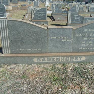 BADENHORST Louisa F. nee OHLSEN 1917-1967