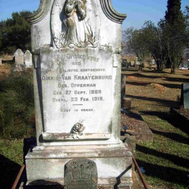 KRAAYENBURG Dirkie, van nee OPPERMAN 1889-1919