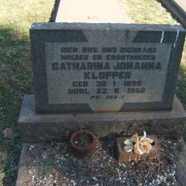 KLOPPER Catharina Johanna 1895-1968