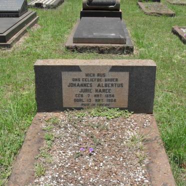 MAREE Johannes Albertus Jurie 1894-1964