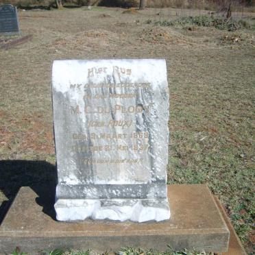 PLOOY M.C. du nee ROUX  1869-1937