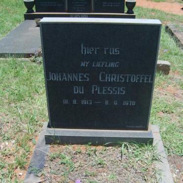 PLESSIS Johannes Christoffel, du 1913-1978