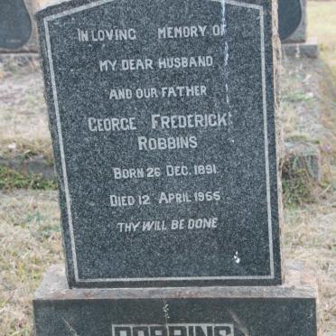 ROBBINS George Frederick 1891-1955