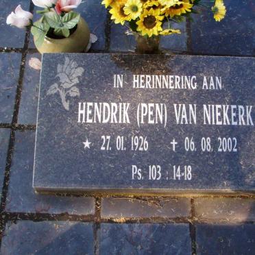 NIEKERK Hendrik F., van 1926-2002