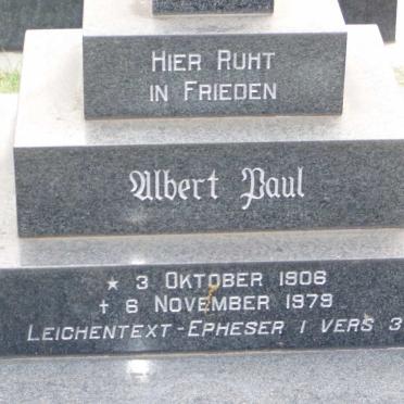 PAUL H.J. Albert 1906-1979