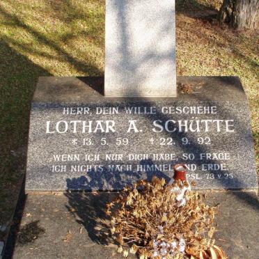 SCHUTTE Lothar A. 1959-1992