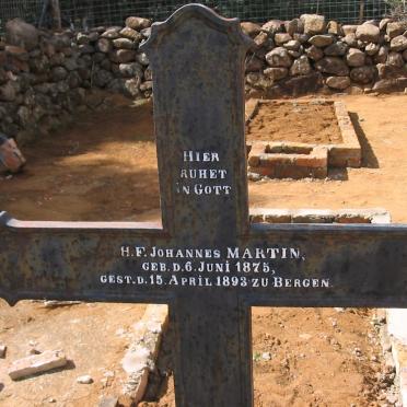 MARTIN H.F. Johannes 1875-1893