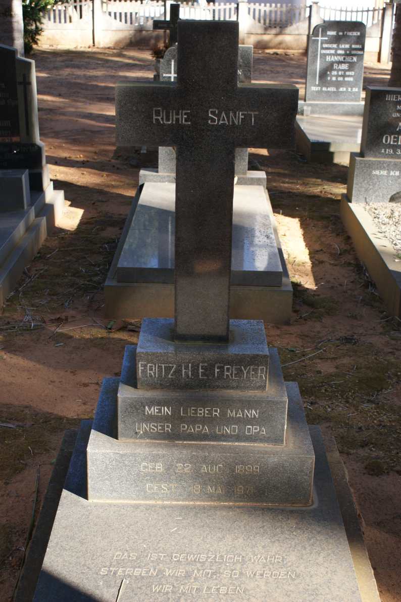 FREYER Fritz H.E. 1899-1971