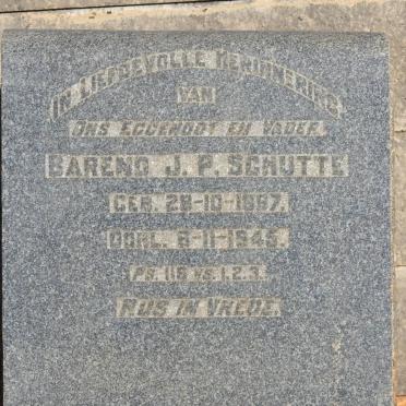 SCHUTTE Barend J.P. 1897-1945