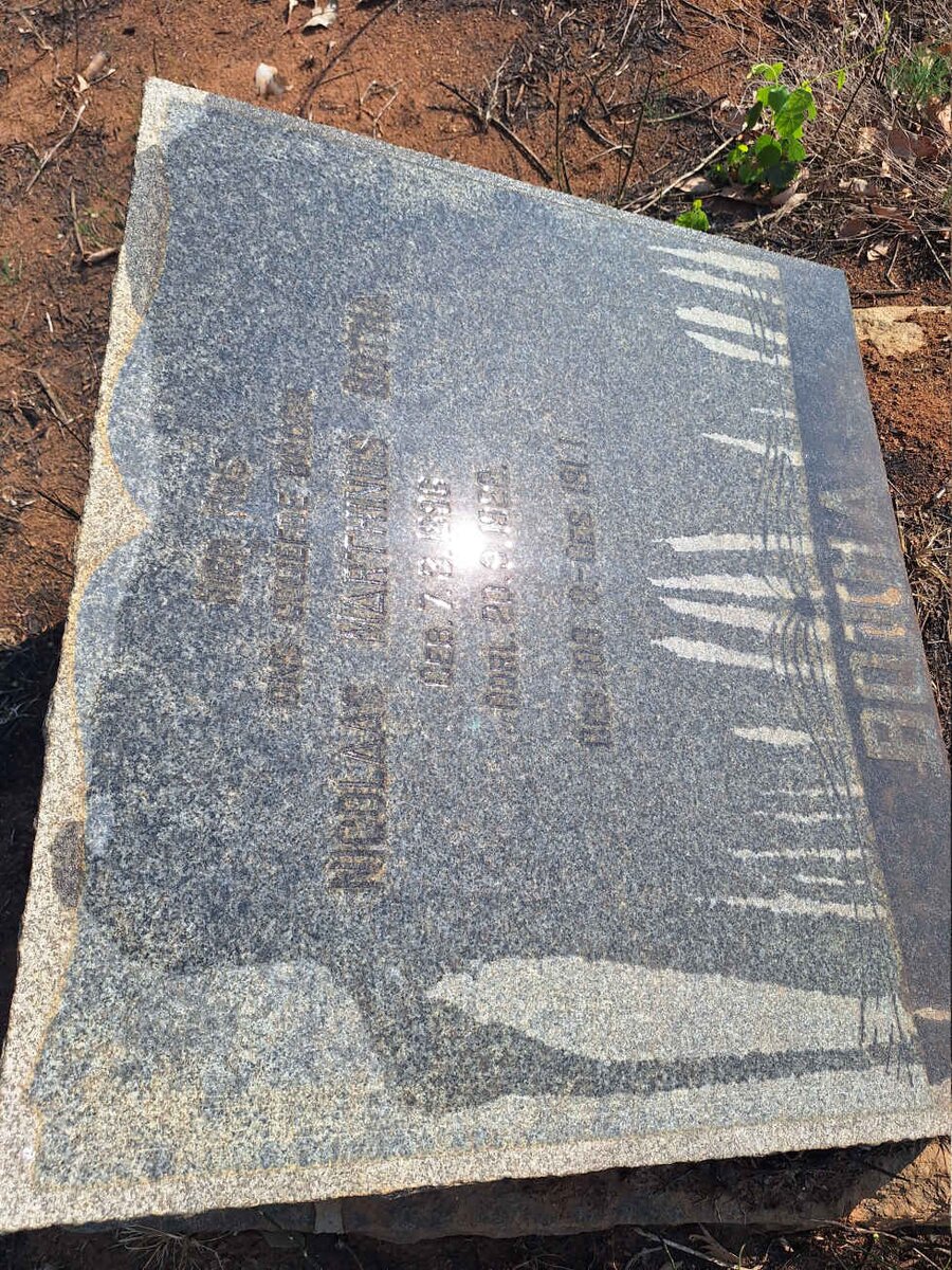 BOTHA Nicolaas Marthinus 1896-1922