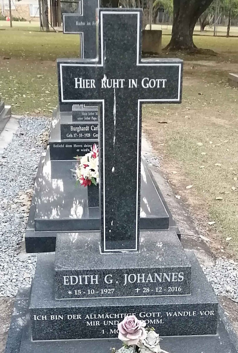 JOHANNES Edith G. 1927-2016