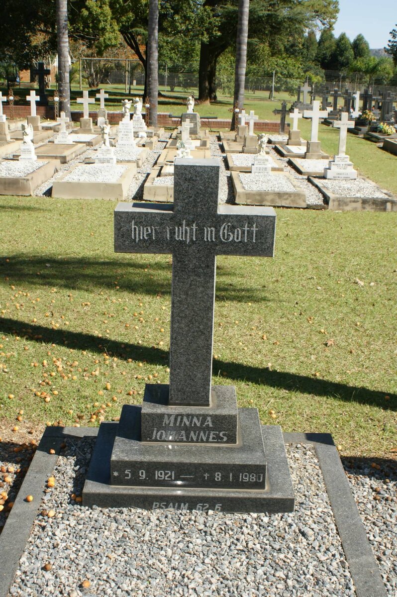 JOHANNES Minna 1921-1980