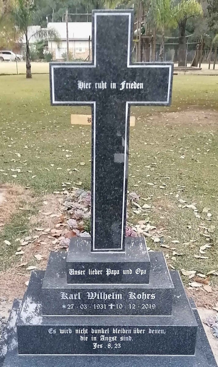 KOHRS Karl Wilhelm 1931-2019