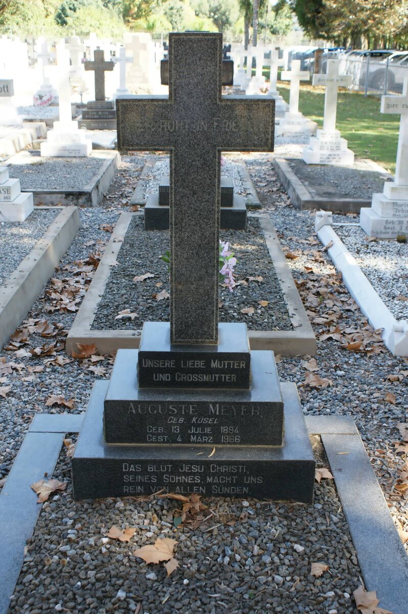 MEYER Auguste nee KUSEL 1894-1966