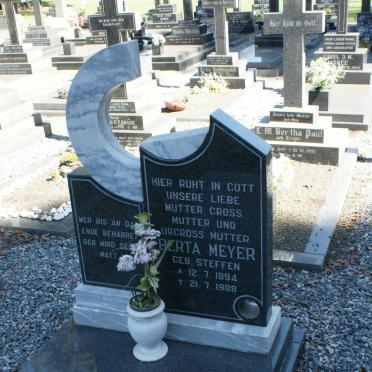 MEYER Berta nee STEFFEN 1894-1988