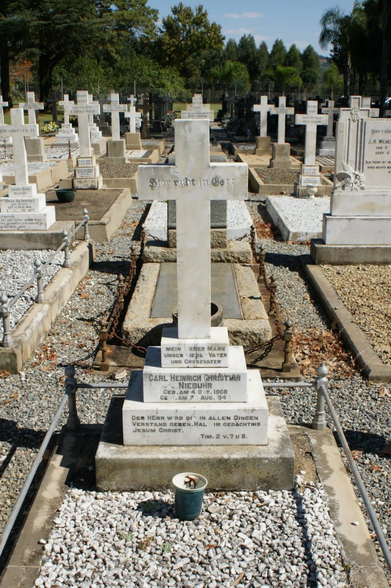 NIEBUHR Carl Heinrich Christian 1868-1948