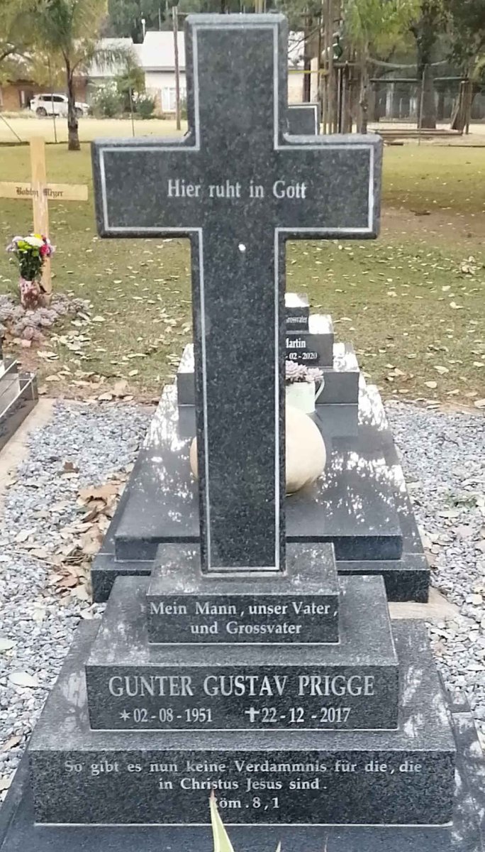 PRIGGE Gunter Gustav 1951-2017