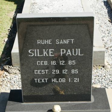 PAUL Silke 1985-1985