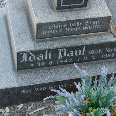PAUL Idali nee NIEBUHR 1942-1988