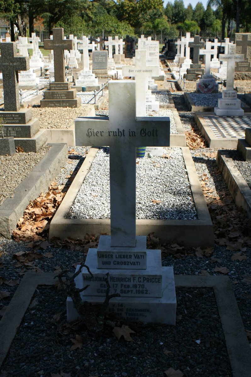 PRIGGE Heinrich F.G. 1870-1962