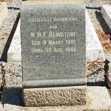 REINSTORF W.F.H. 1901-1945