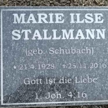 STALLMANN Marie Ilse nee SCHUBACH 1928-2016