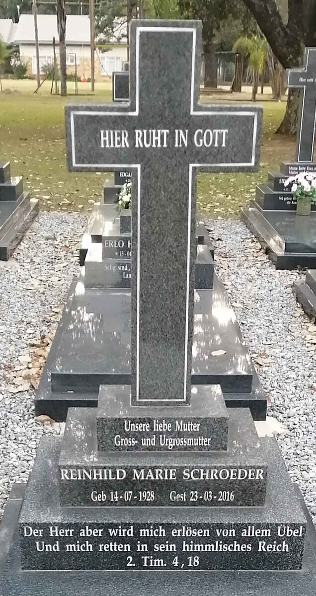 SCHROEDER Reinhild Marie 1928-2016