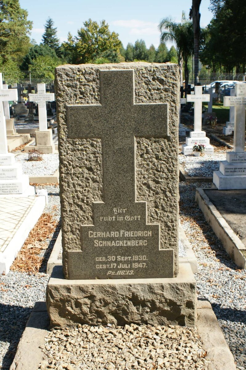 SCHNACKENBERG Gerhard Friedrich 1830-1947