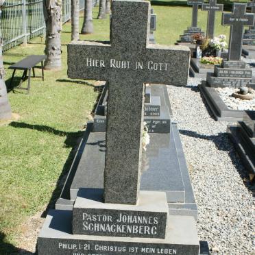 SCHNACKENBERG Johannes 1895-1974 &amp; Olga Magdalena Elisabeth Louise 1893-1970