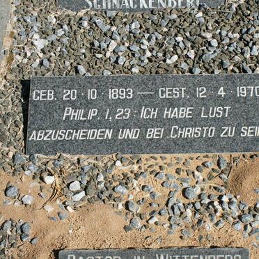 SCHNACKENBERG Olga Magdalena Elisabeth Louise 1893-1970