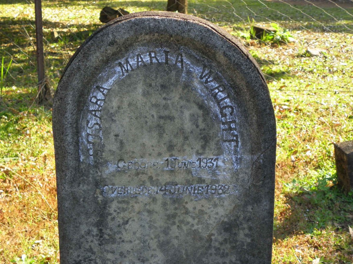 WRIGHT Susara Maria 1931-1932