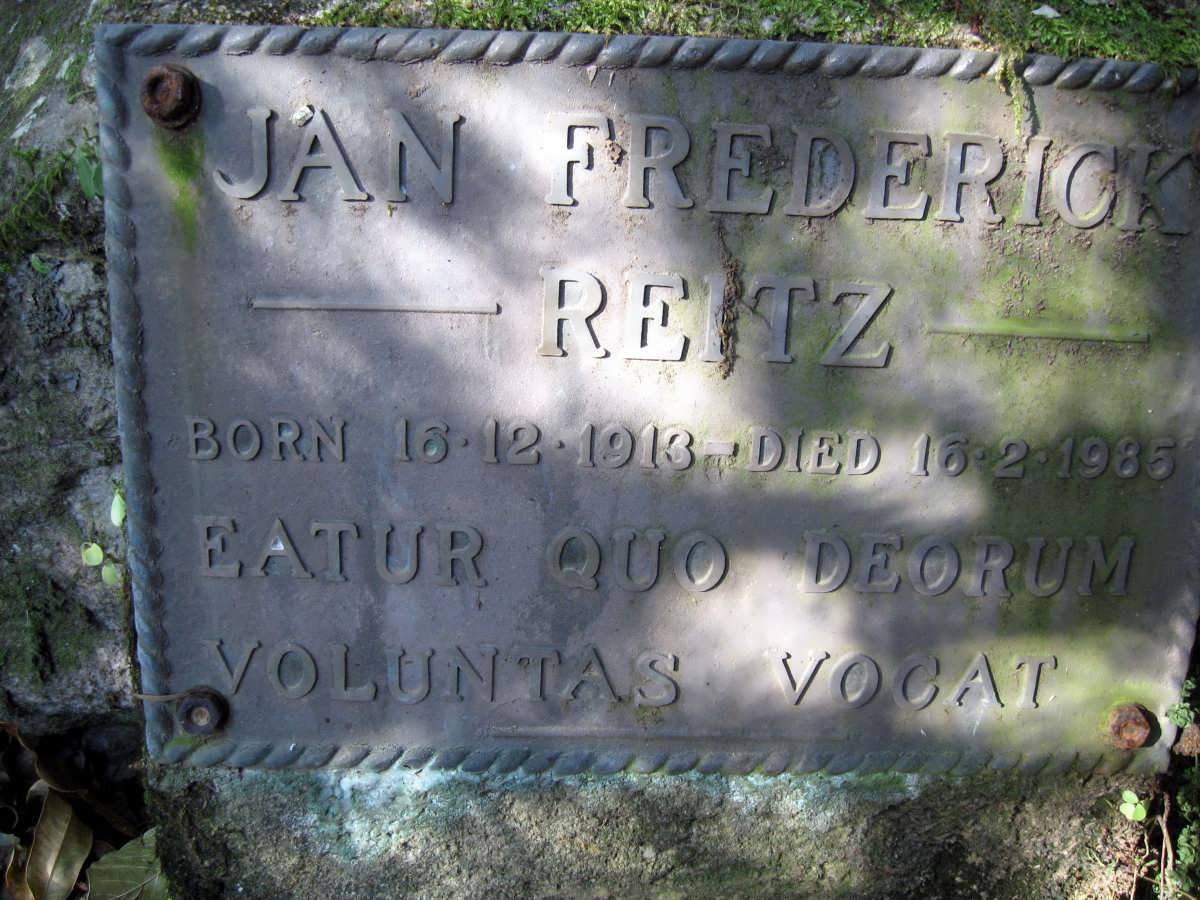 REITZ Jan Frederick 1913-1985