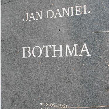 BOTHMA Jan Daniel 1926-2003