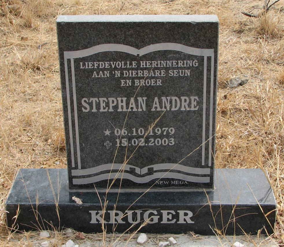 KRUGER Stephan Andre 1979-2003
