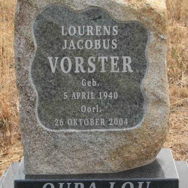 VORSTER Lourens Jacobus 1940-2004