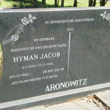 ARONOWITZ Hyman Jacob 1938-1980