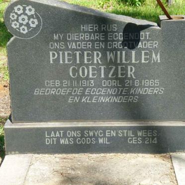 COETZER Pieter Willem 1913-1965