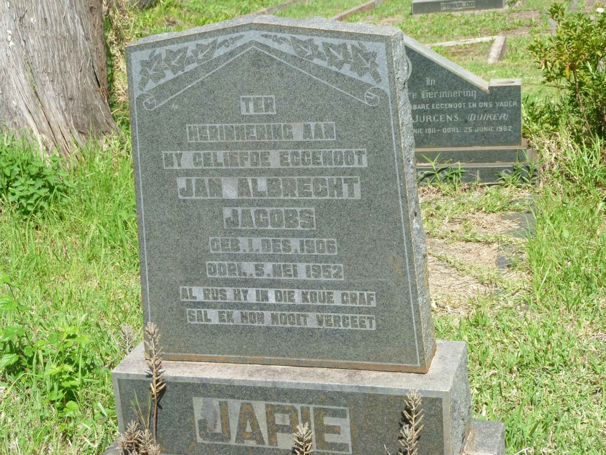 JACOBS Jan Albrecht 1906-1952