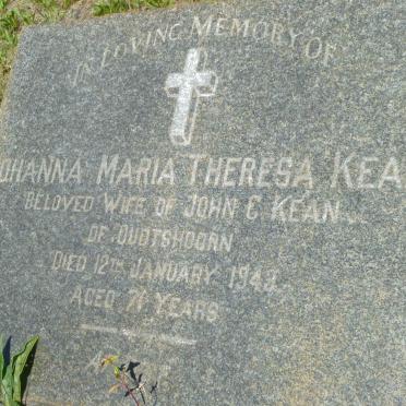 KEAN Johanna Maria Theresa -1949