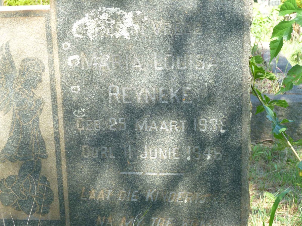 REYNEKE Maria Louisa 1938 -1946
