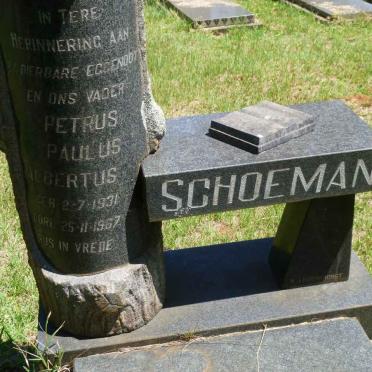 SCHOEMAN Petrus Paulus Albertus 1931-1967