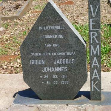 VERMAAK Gidion Jacobus 1911-1993