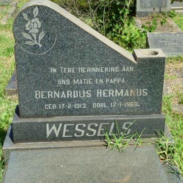 WESSELS Bernardus Hermanus 1913-1969