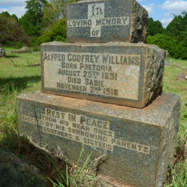 WILLIAMS Alfred Godfrey 1891-1918