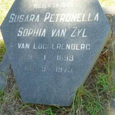 ZYL Susara Petronella Sophia, van nee VAN LOGGRENBERG 1899-1975