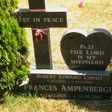 AMPENBERGER Frances 1925-2004 :: LONDT Robert Edward 1958-2006