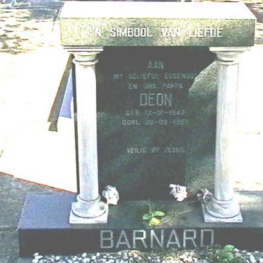 BARNARD Deon 1942-1987